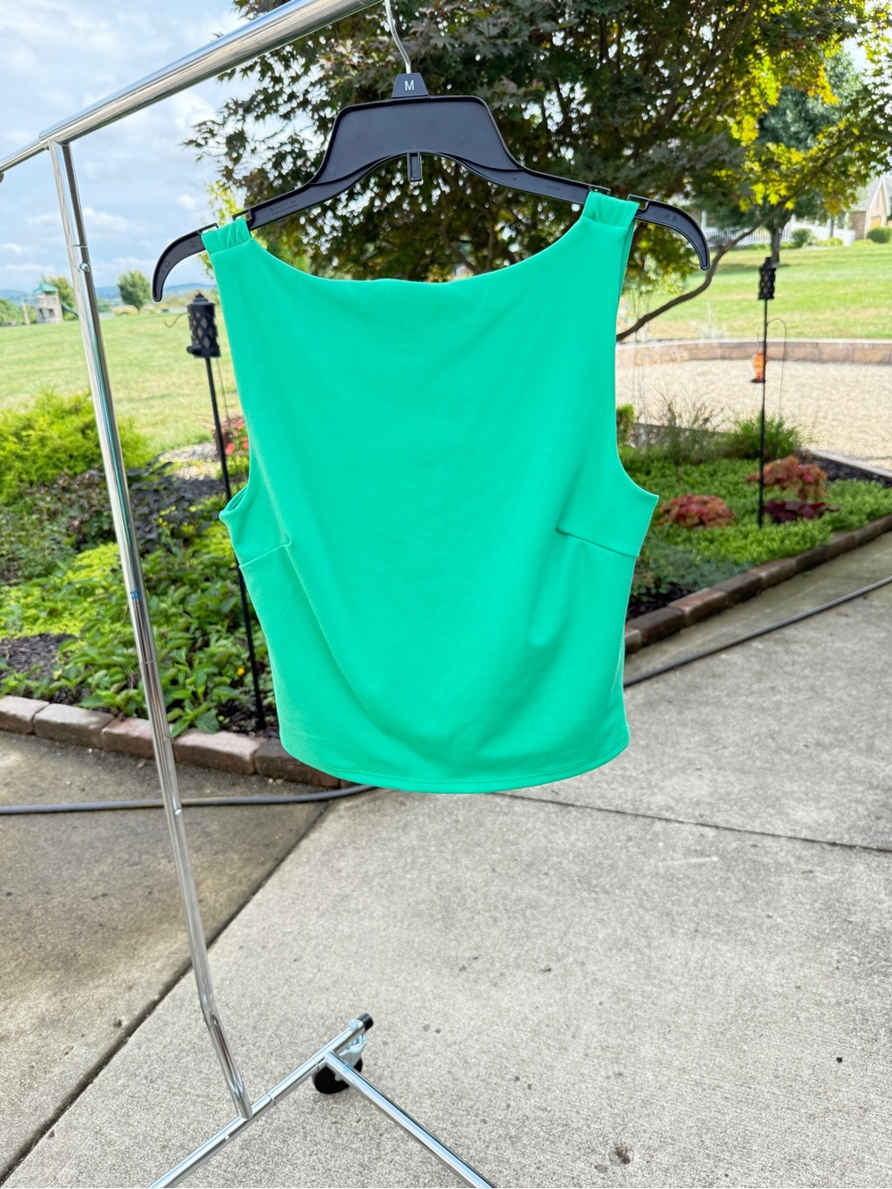 Sleeveless Bright Green Tank Top - Brand Unknown
